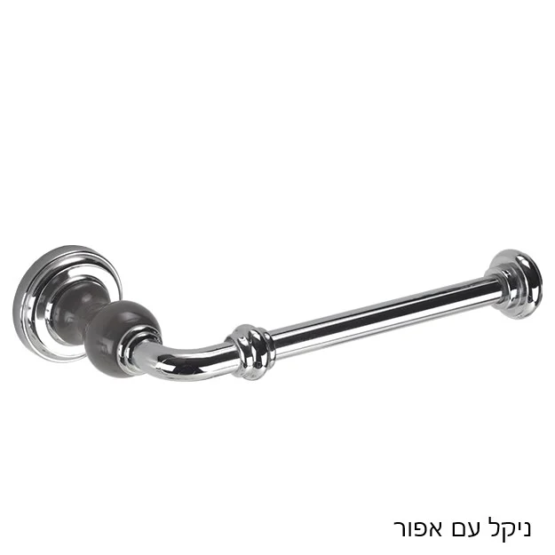 מחזיק נייר טואלט לקיר JULIET - נייר טואלט ניקל עם אפור