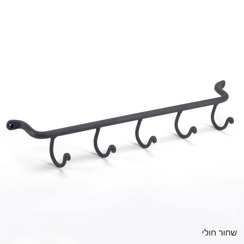 מתלה מגבות 5 ווים קלאסי עבודת יד נפחות - נפחות קולב חמישיה