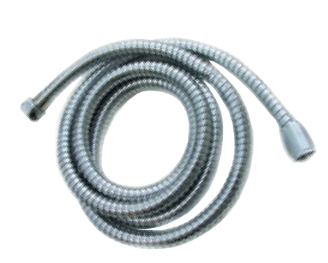 צינור PVC למקלחת 1.5 מטר | 2.0 מטר Base - צינור ניקל מבריק