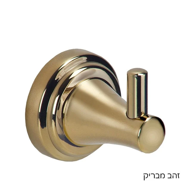 קולב למגבת בודד ROMEO - קולב מגבות זהב מבריק