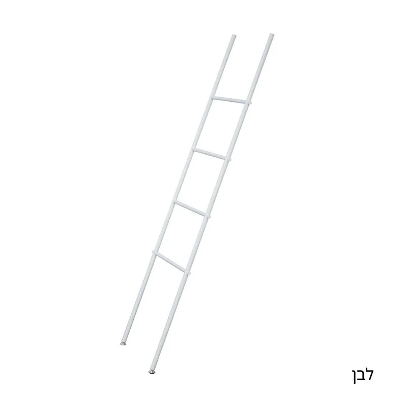 סולם מגבות 4 שלבים - שחור מט