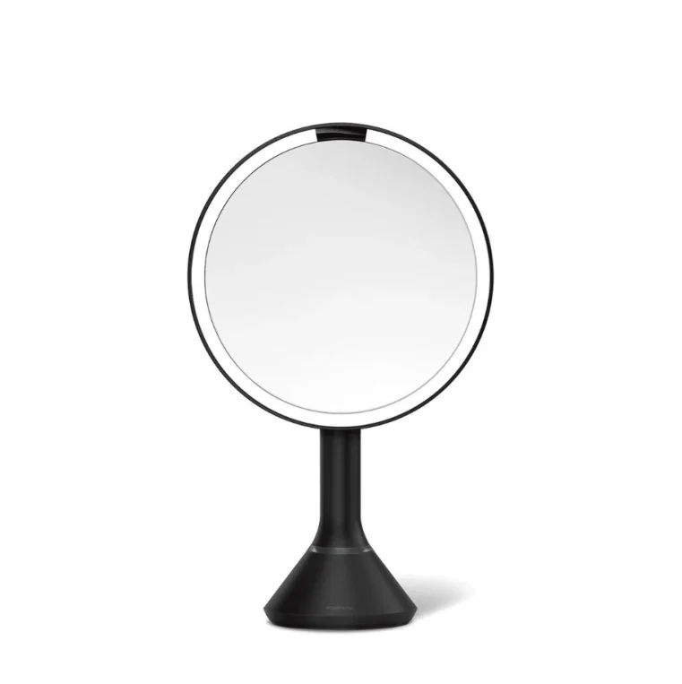 מראת סנסור Touch dual light,שחור מאט מגדילה 20 ס"מ