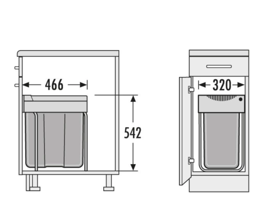 פח קרגו לדלת חזית 40 ס"מ 1X42L - HA