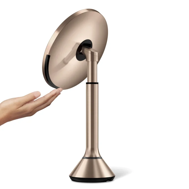 מראת סנסור Touch dual light, רוז-גולד מגדילה 20 ס"מ - ST3053 webp
