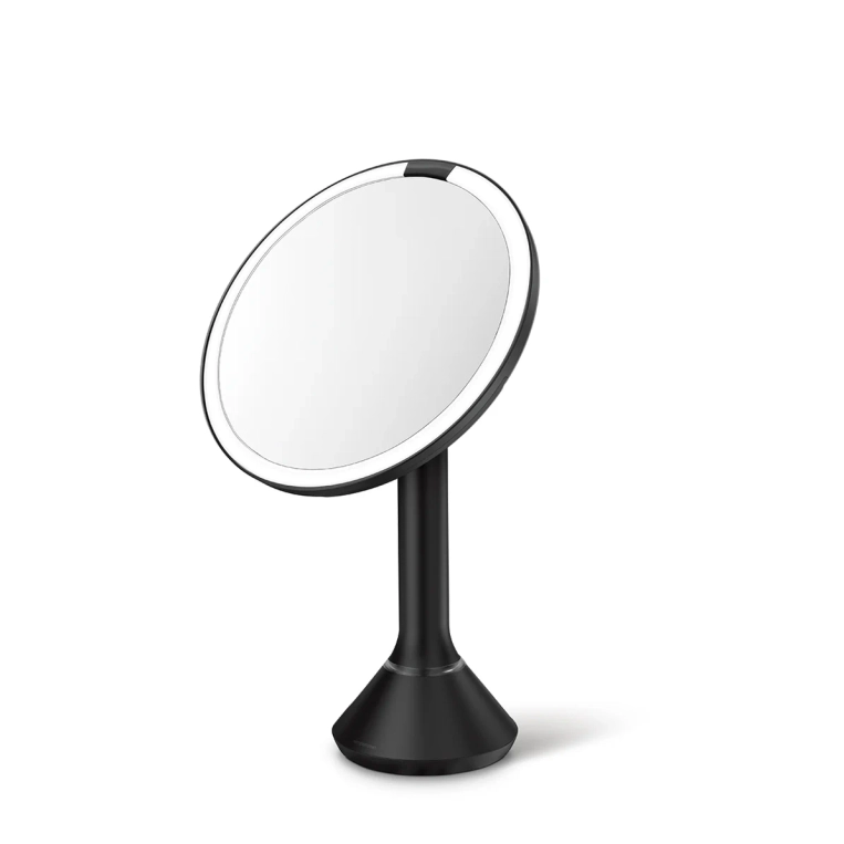 מראת סנסור Touch dual light,שחור מאט מגדילה 20 ס"מ - מראות