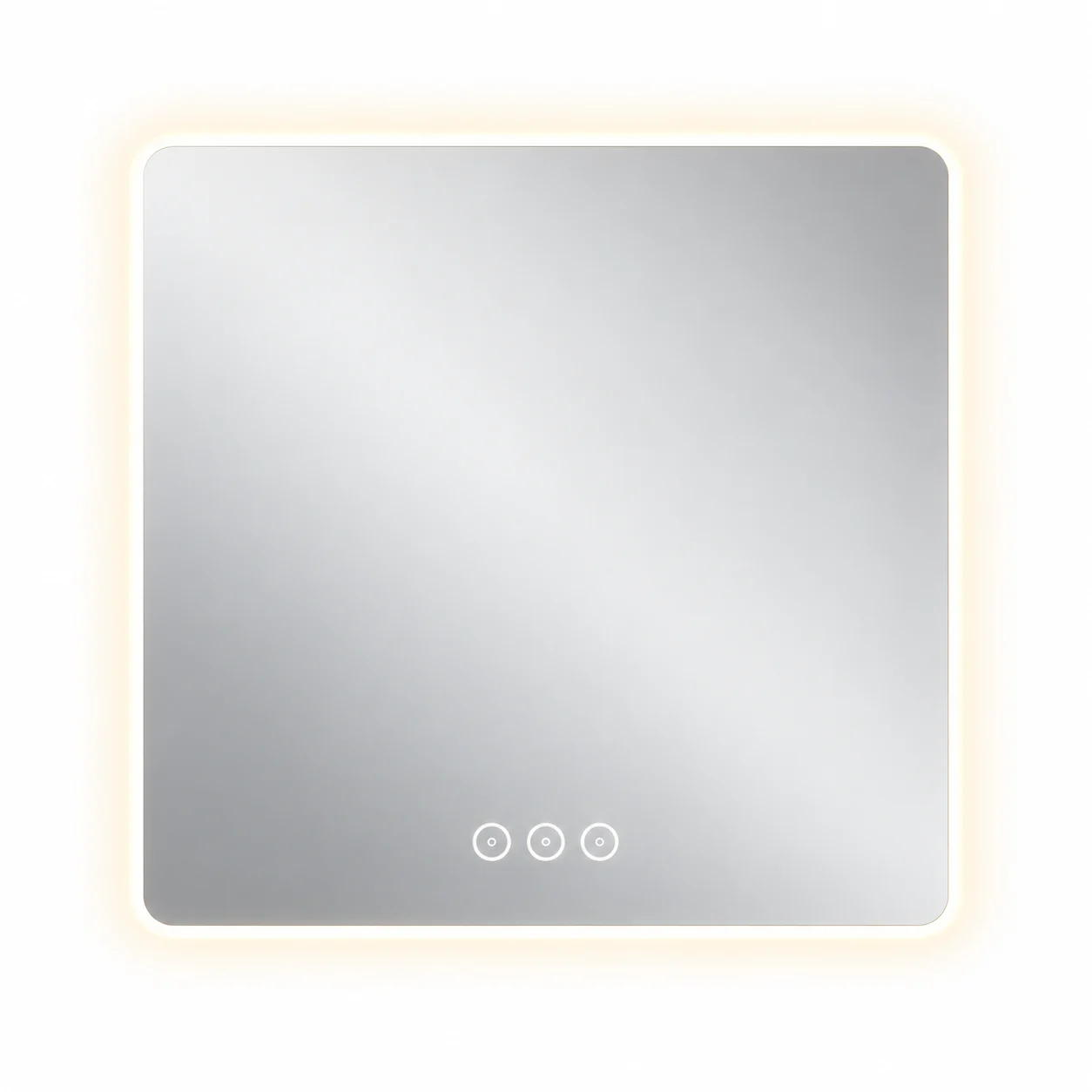 מראה מרובעת 60/60 עם תאורת לד + BT