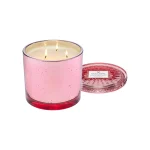 נר גדול 3 פתיליות‏ 1020 גרם – Sparkling Rose VOLUSPA